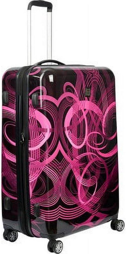 Atomic 24 Inch Rolling Luggage, Neon Laser Hardshell Suitcase with Wheels, Pink - Image 4