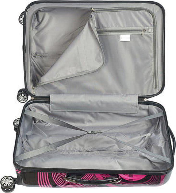 Atomic 24 Inch Rolling Luggage, Neon Laser Hardshell Suitcase with Wheels, Pink - Image 5