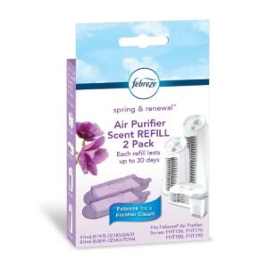 Febreze Tower Air Purifier with Spring & Renewal Scent Cartridge Bundle