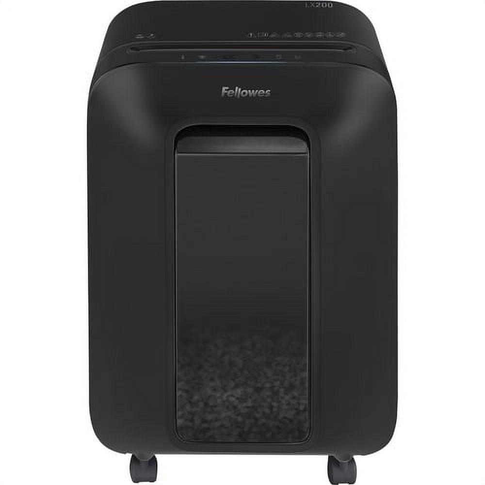 Fellowes LX170 Cross-cut Shredder Continuous Shredder - Cross Cut - 12 Per Pass - for shredding Staples, Paper, Paper Clip, Credit Card, Junk Mail - 10 Minute Run Time - Black - Image 4