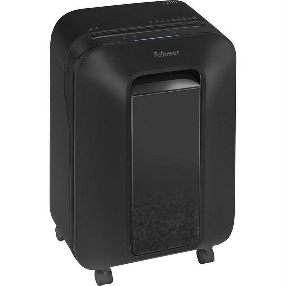 Fellowes LX170 Cross-cut Shredder Continuous Shredder - Cross Cut - 12 Per Pass - for shredding Staples, Paper, Paper Clip, Credit Card, Junk Mail - 10 Minute Run Time - Black - Image 2