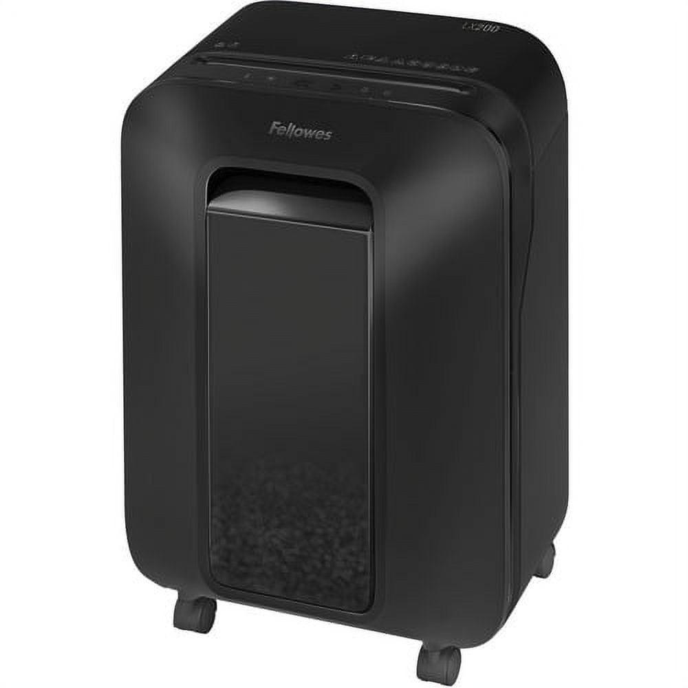 Fellowes LX170 Cross-cut Shredder Continuous Shredder - Cross Cut - 12 Per Pass - for shredding Staples, Paper, Paper Clip, Credit Card, Junk Mail - 10 Minute Run Time - Black - Image 3