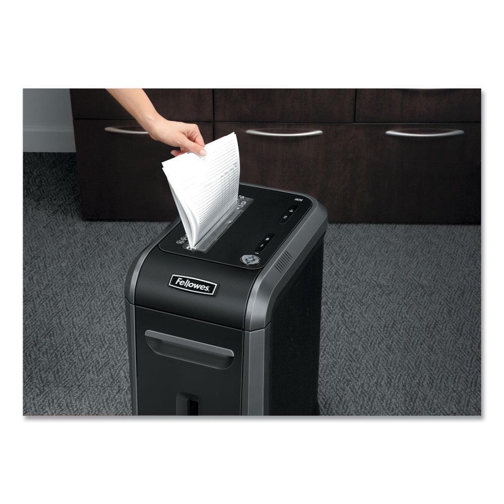 Fellowes Powershred 90S (FEL4690001) Heavy-Duty Strip-Cut Shredder, 18 Sheet Capacity - Image 4
