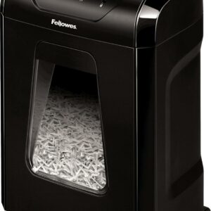 Fellowes Powershred 12 Sheet Cross-Cut Paper Home Office Paper Shredder, 19.50" H x 9.69" W x 13.44" D