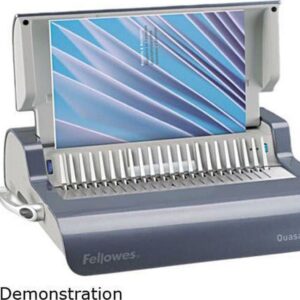 Fellowes Quasar Electric Comb Binding Machine 25 Sheets Punched, Grey