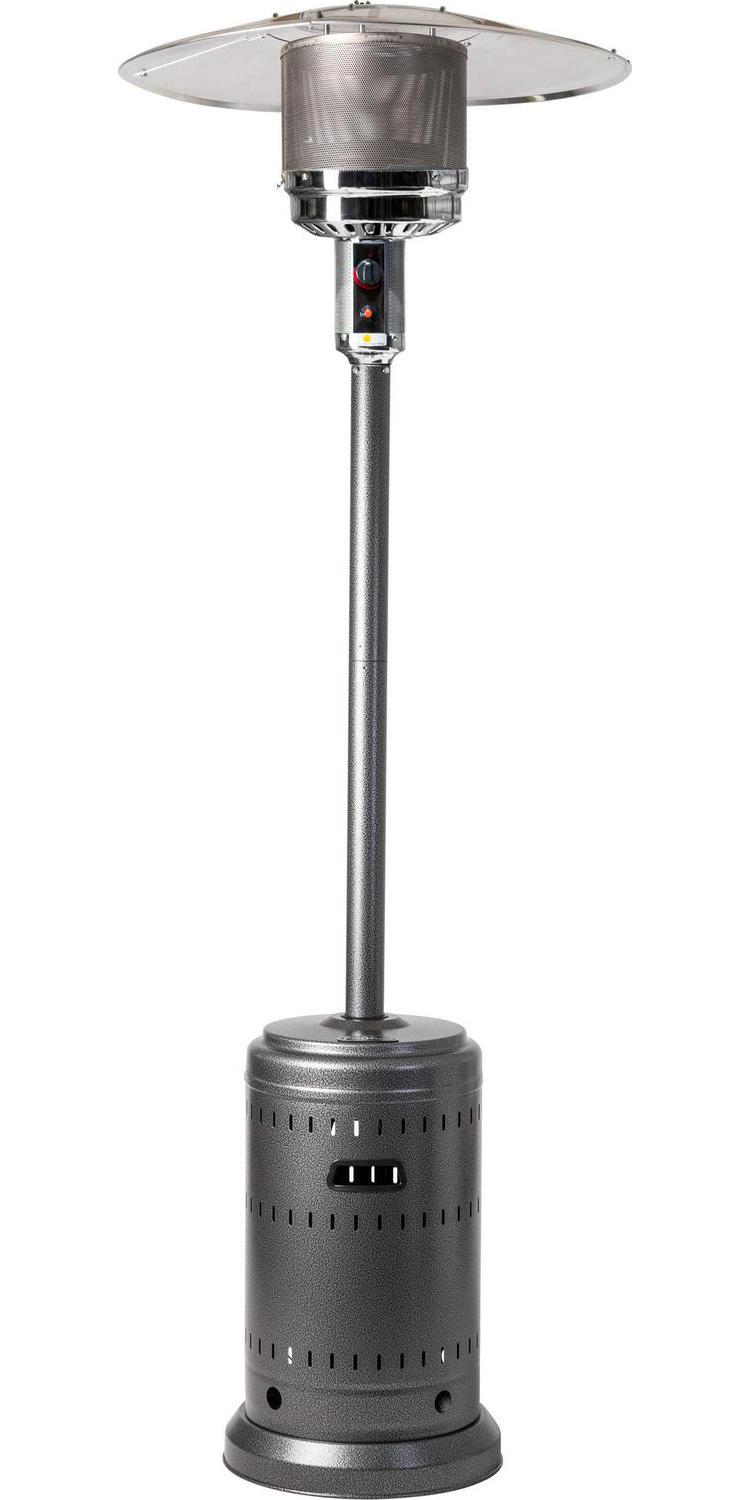 Fire Sense Hammered Platinum 48,000 BTU Propane Patio Heater for Outdoor Use
