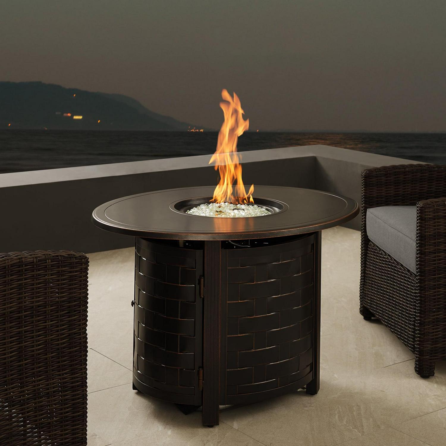 Nelson Oval Aluminum LPG/NG Fire Pit - Image 2