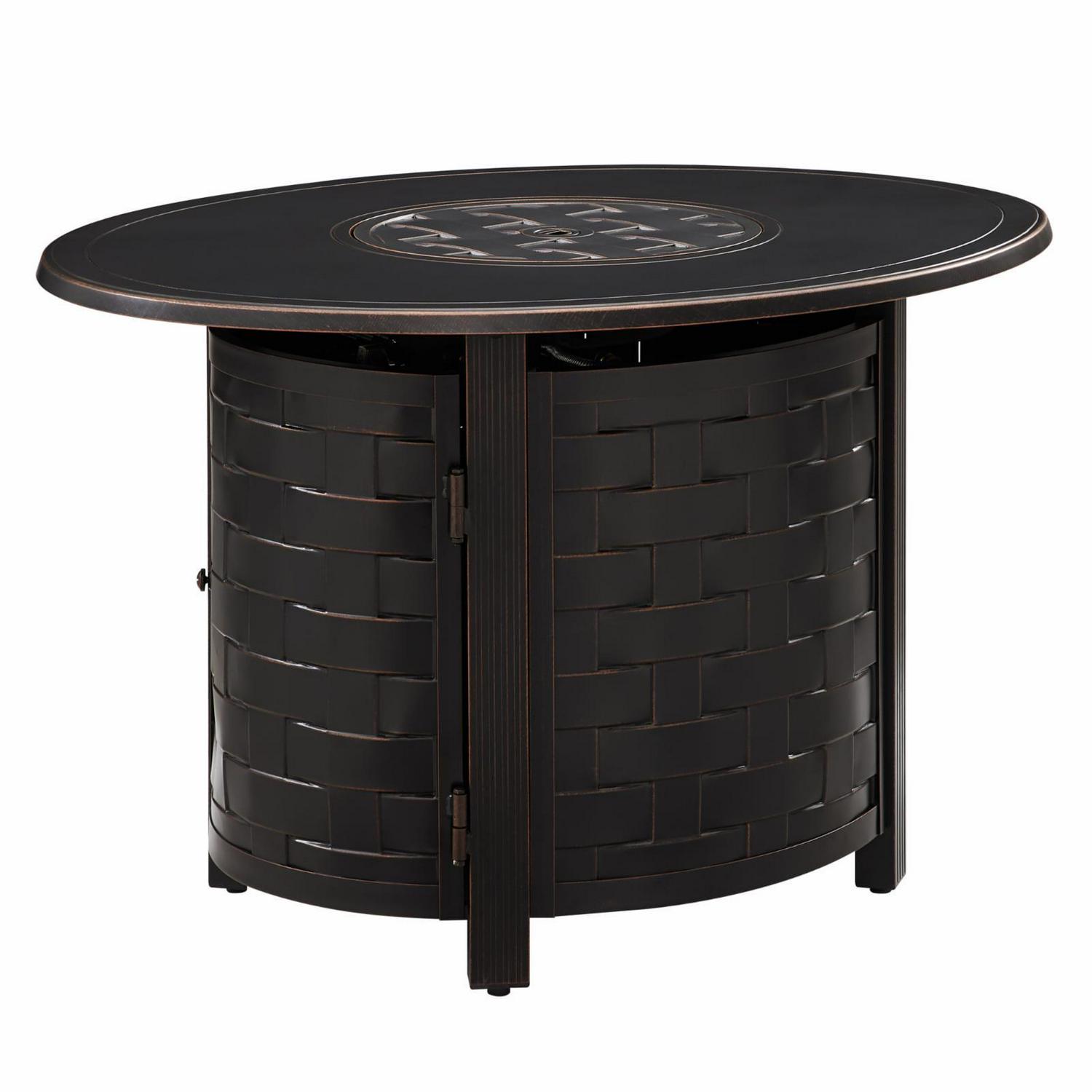 Nelson Oval Aluminum LPG/NG Fire Pit