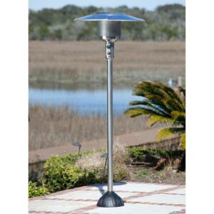 Fire Sense Natural Gas Patio Heater with Electric Ignition CSA Approved For Residential-Steel
