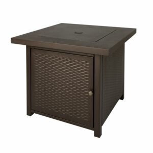 Waitling Square LPG Fire Pit in Mocha