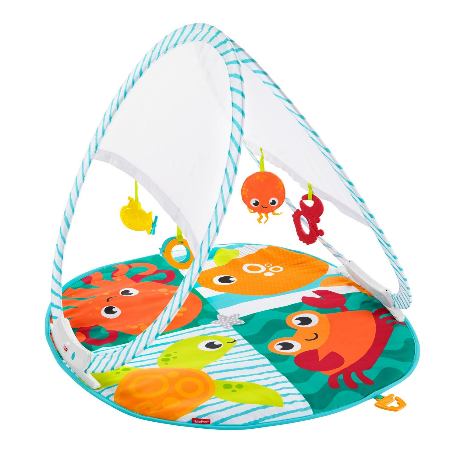 Fisher-Price Fold & Go Portable Ocean-Themed Activity Gym