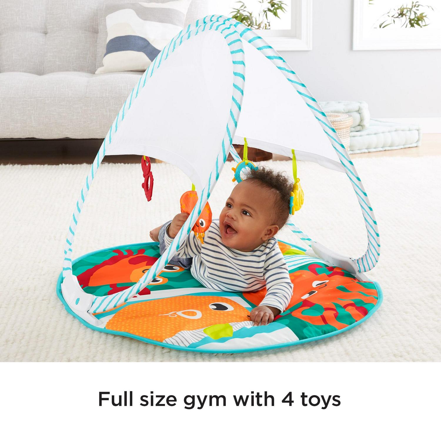 Fisher-Price Fold & Go Portable Ocean-Themed Activity Gym - Image 2