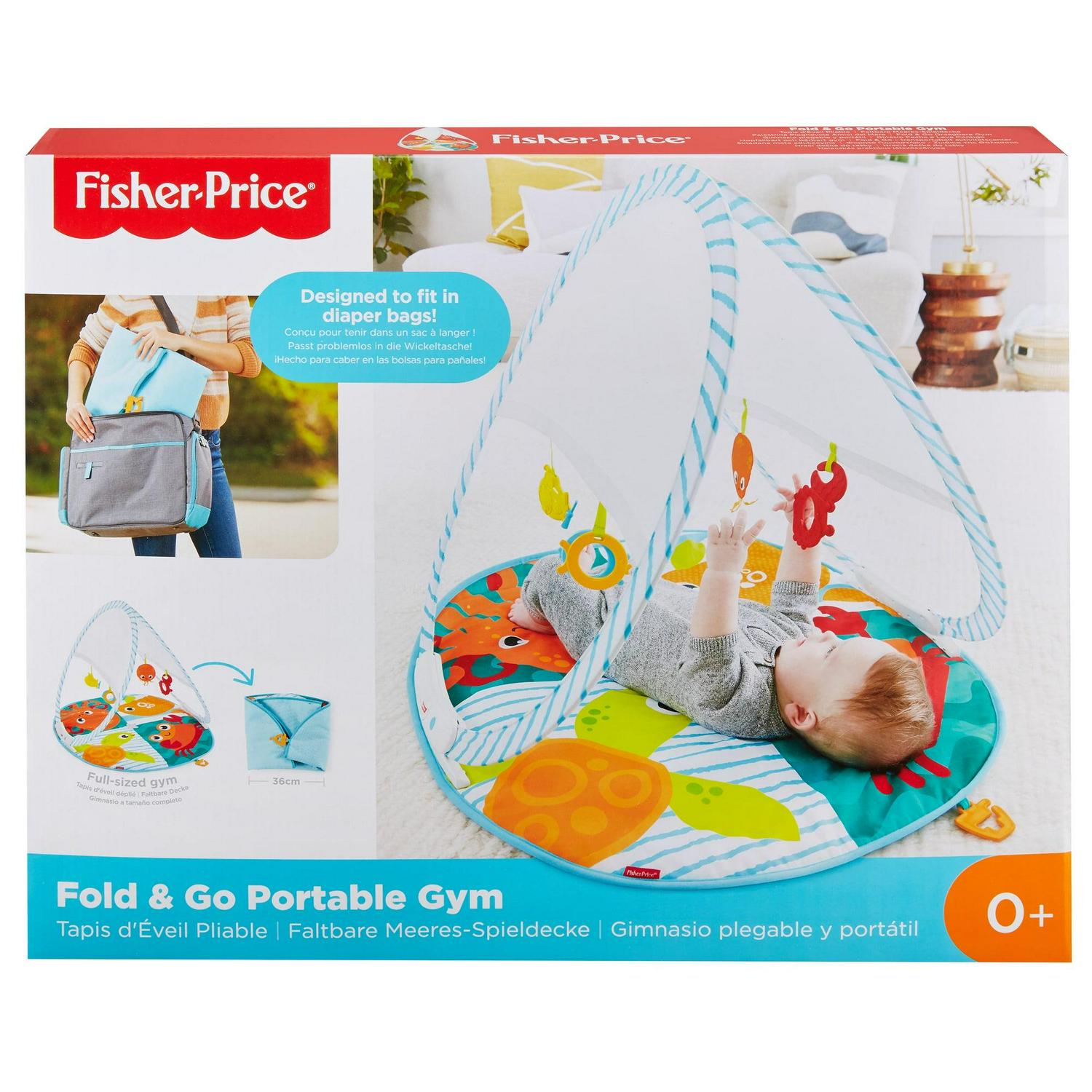 Fisher-Price Fold & Go Portable Ocean-Themed Activity Gym - Image 6