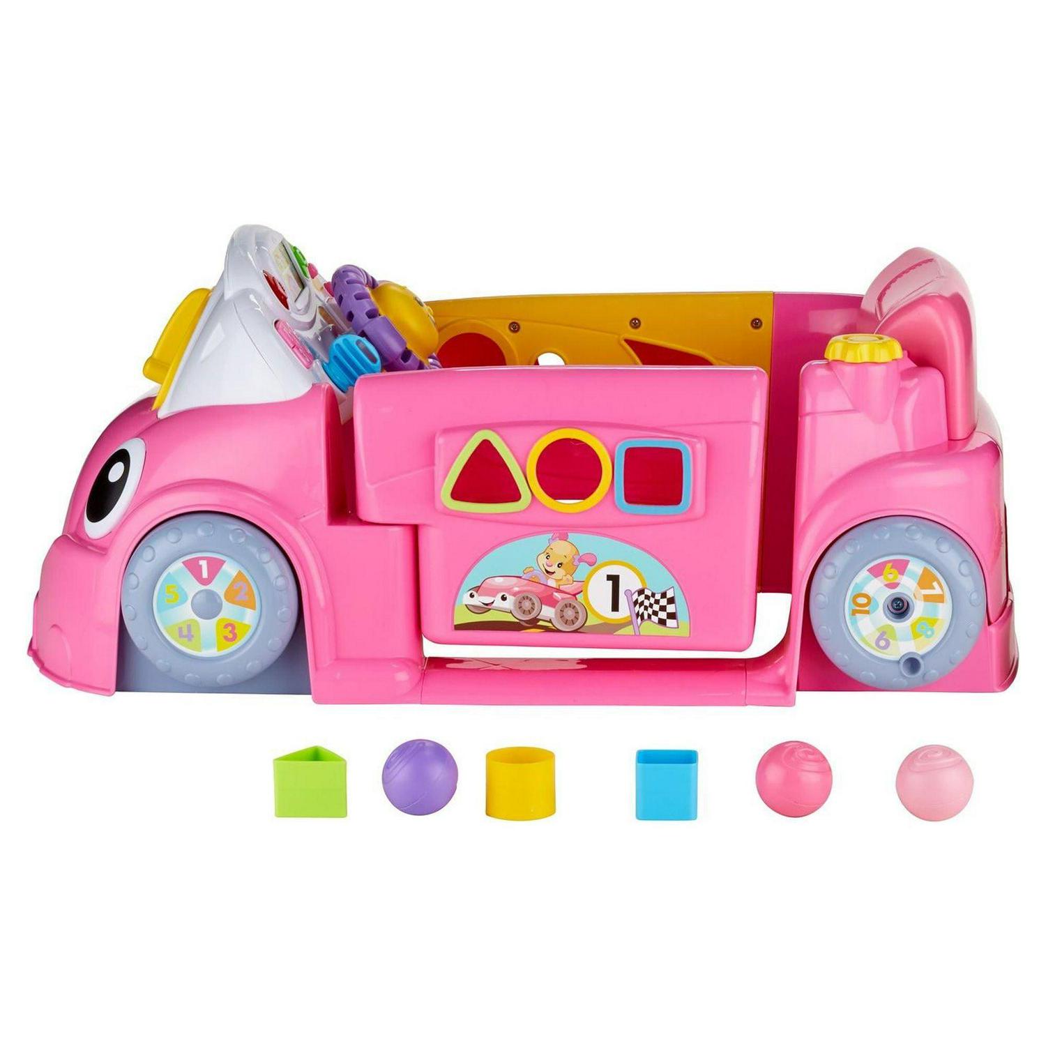 Fisher-Price Laugh & Learn Crawl Around Car - Pink - Image 4