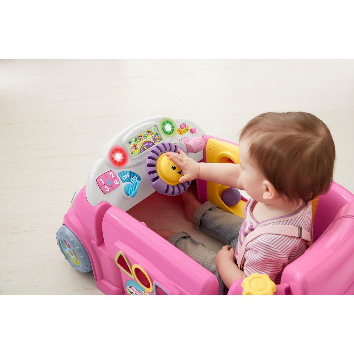 Fisher-Price Laugh & Learn Crawl Around Car - Pink - Image 6