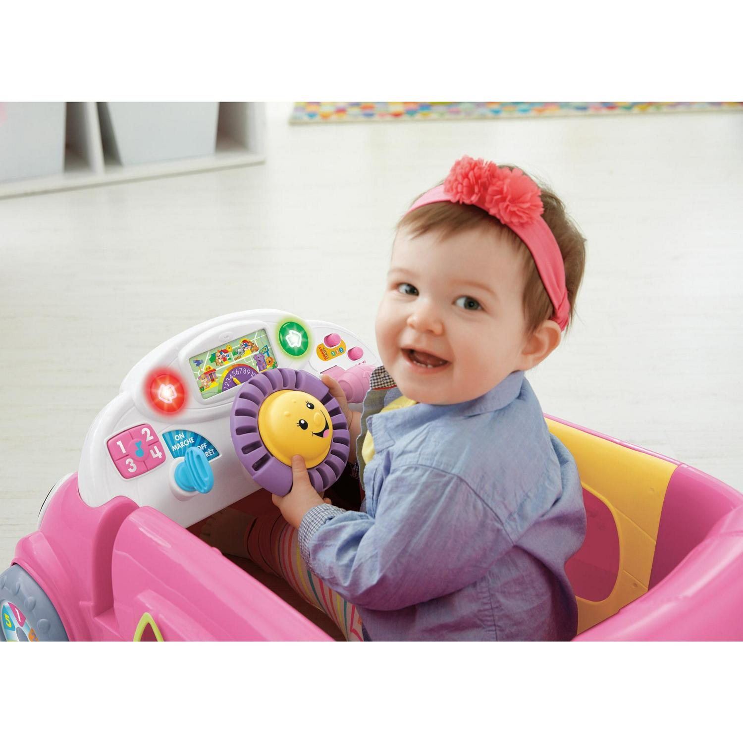 Fisher-Price Laugh & Learn Crawl Around Car - Pink - Image 8