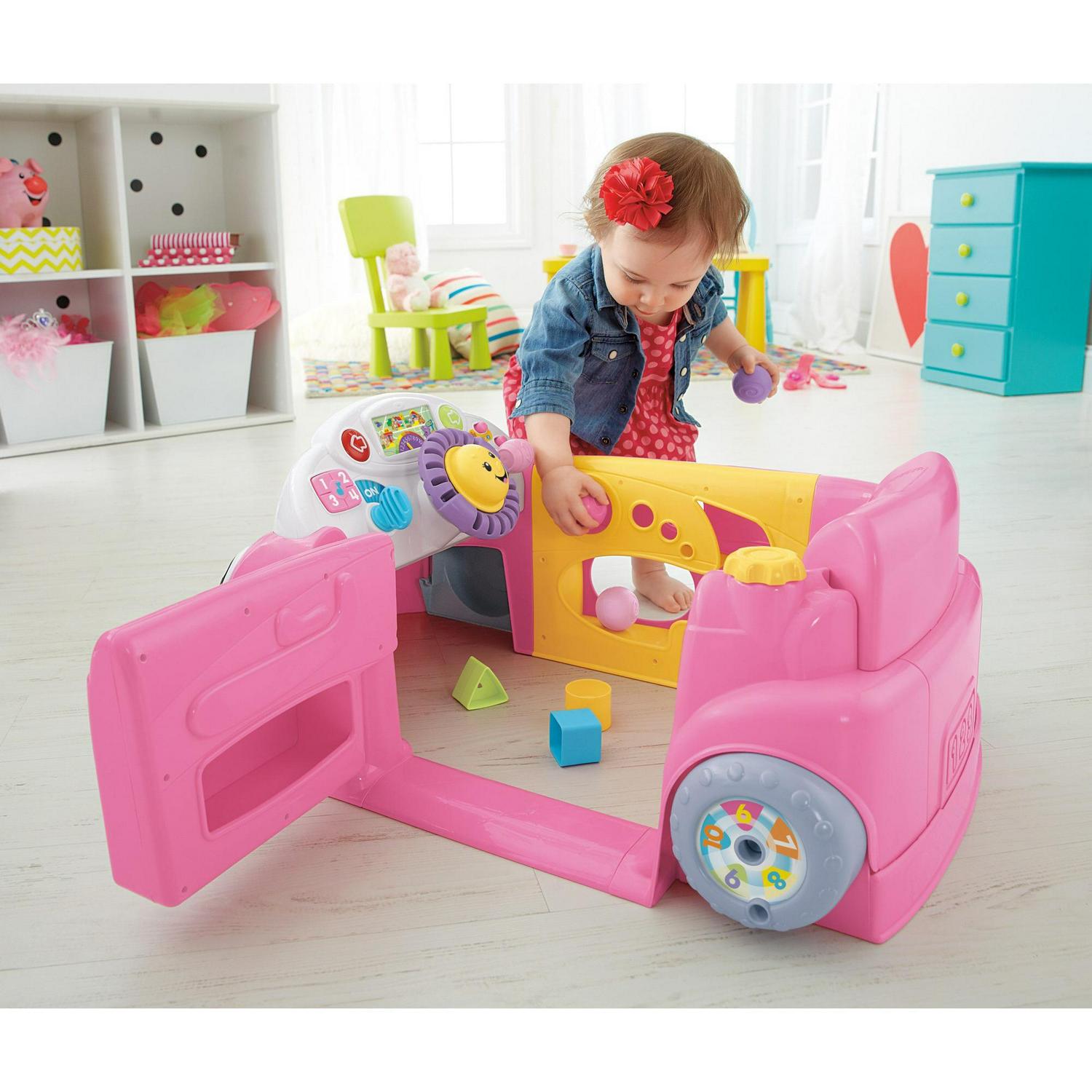 Fisher-Price Laugh & Learn Crawl Around Car - Pink - Image 3