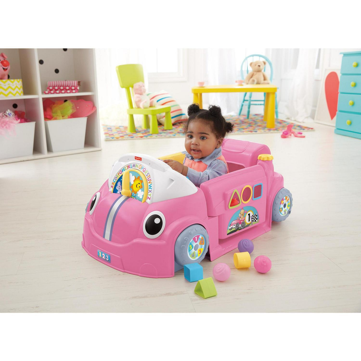 Fisher-Price Laugh & Learn Crawl Around Car - Pink - Image 2