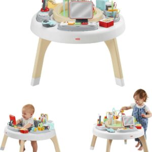 Fisher-Price Learning Toy 2-in-1 Like a Boss Infant Activity Center and Toddler Play Table