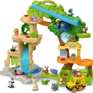 Little People Share & Care Safari Interactive Lights & Sounds Playset