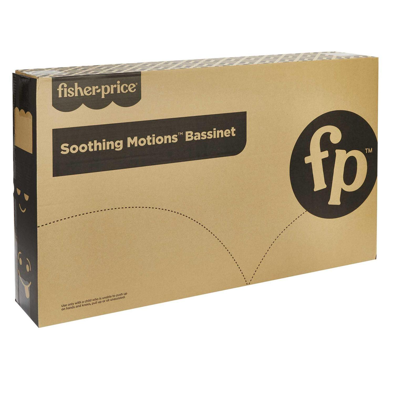 Fisher-Price Soothing Motions Bassinet for Infants with Lights Music & Vibrations, Windmill - Image 2