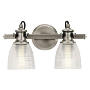Flagship Bathroom Vanity Light 2-Light in Classic Pewter
