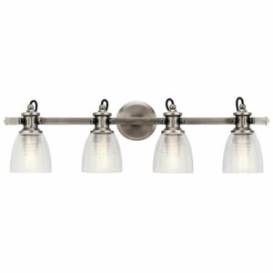 Flagship Bathroom Vanity Light 4-Light in Classic Pewter
