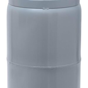 Flame King Stainless Steel Forklift Propane Tank Cylinder with Built-in Gauge, Gray, 33.5 lbs