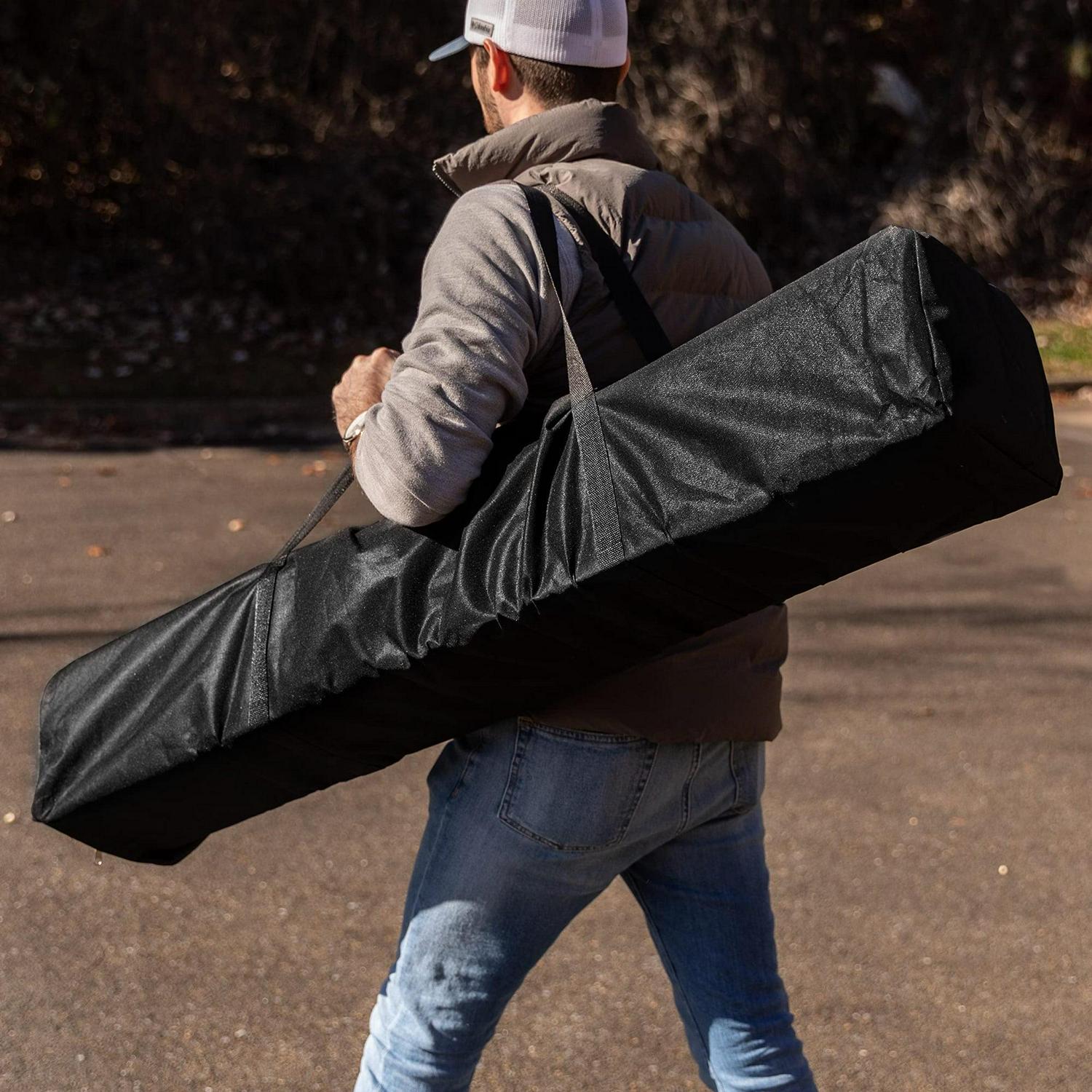 Flash Furniture Harris Collection 8' x8' Black Pop Up Canopy Tent - Image 4