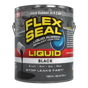 Flex Seal Liquid Rubber Sealant Coating, 1 Gallon, Black
