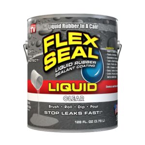 Flex Seal Liquid Rubber Sealant Coating, Clear, 1 Gallon
