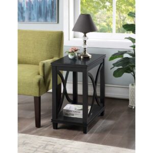 Convenience Concepts Florence Chairside Table-Finish:Black