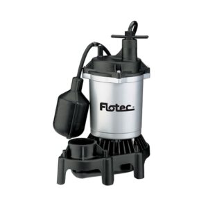 Flotec FPZS50T 1/2 HP 4200 GPH Max Flow Submersible Thermoplastic Sump Pump
