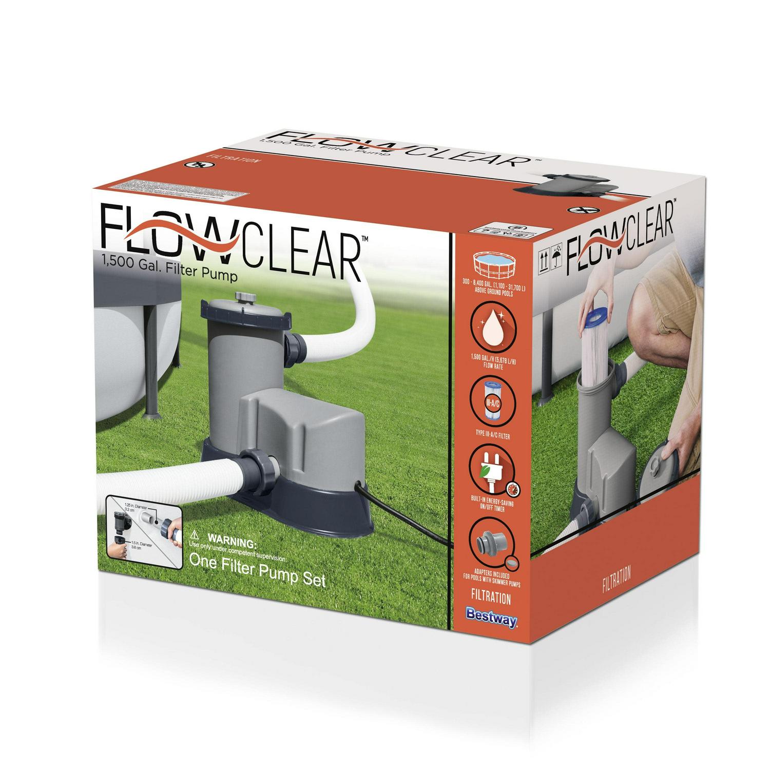 Flowclear 1500 gal. Above-Ground Pool Pump - Image 5
