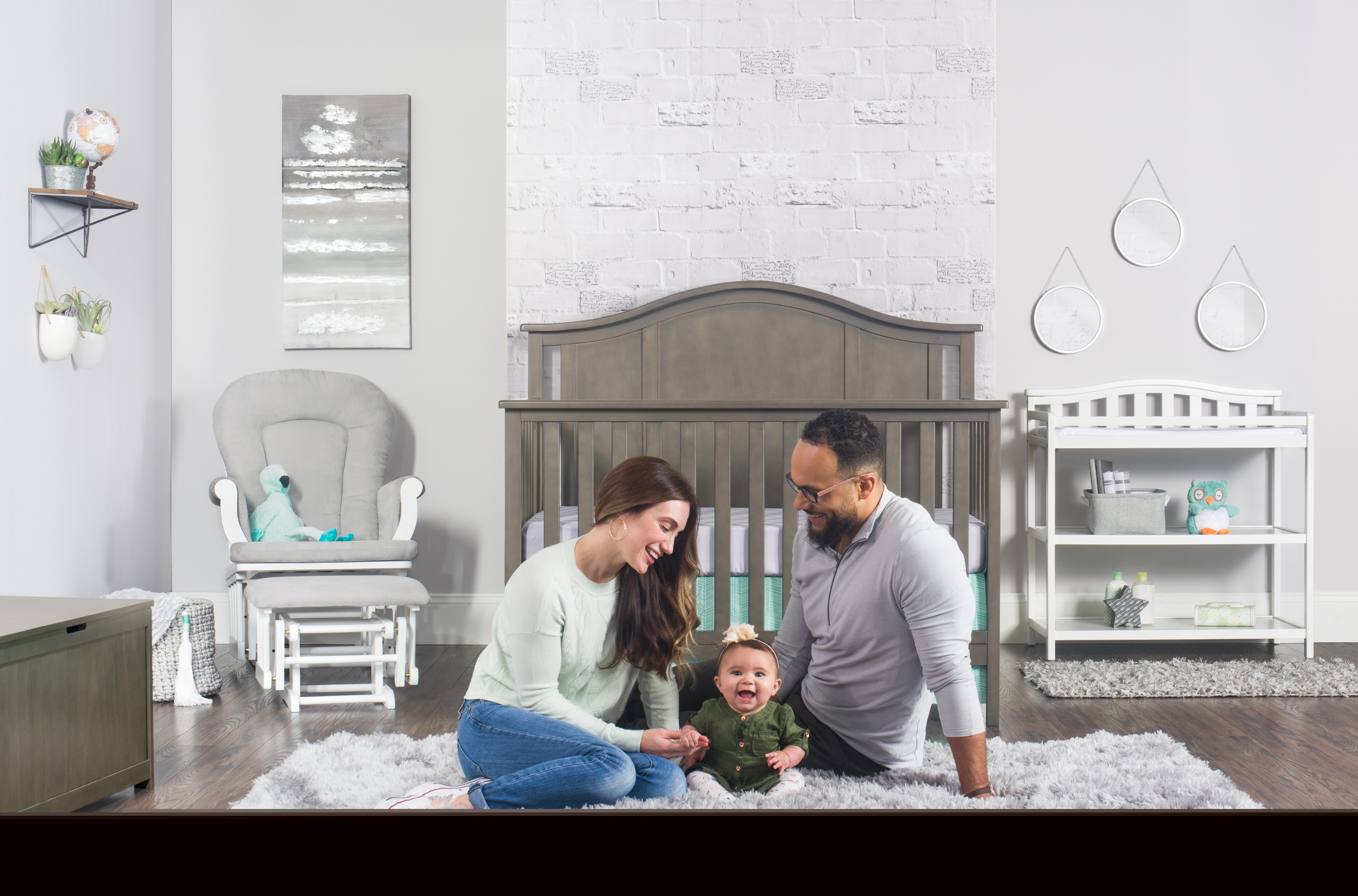 Child Craft Arch Top Changing Table with Pad & Safety Strap, 2 Storage Shelves, Anti-Tip Kit, Matte White - Image 4