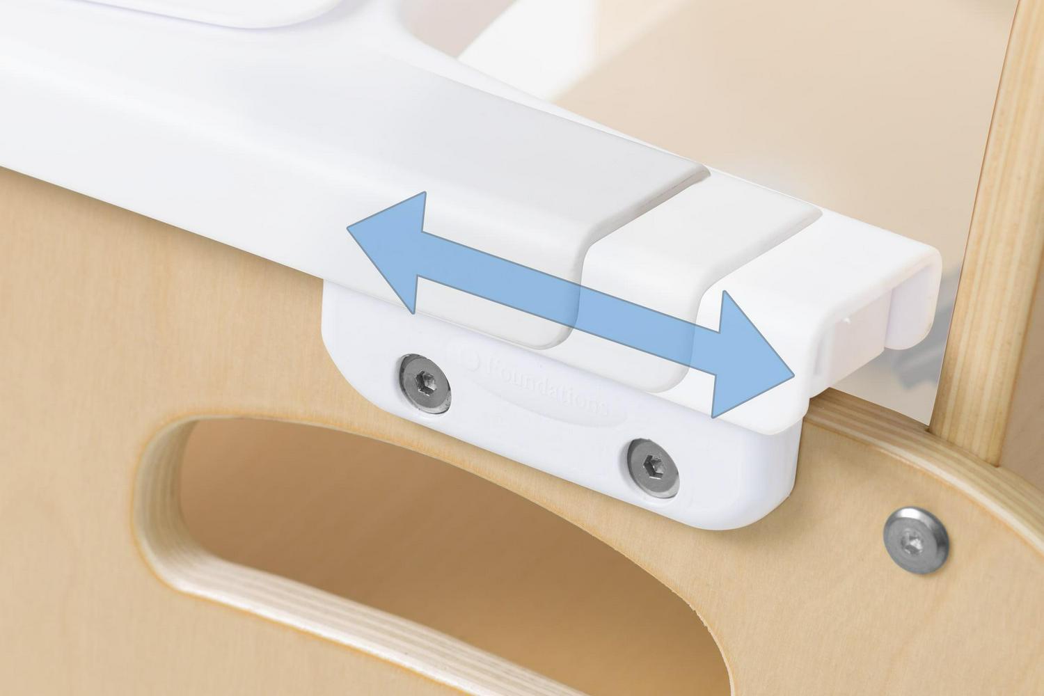 Foundations Easy Serve Low Toddler Feeding Chair with Tray, 9" Seat Height, Natural Wood - Image 7