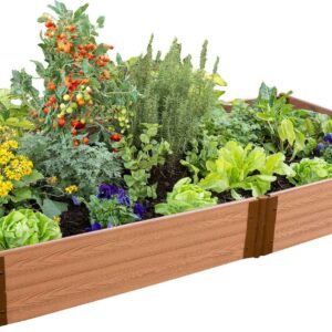 Frame It All Tool-Free Classic Sienna Raised Garden Bed 4' x 8' x 11" - 1" profile