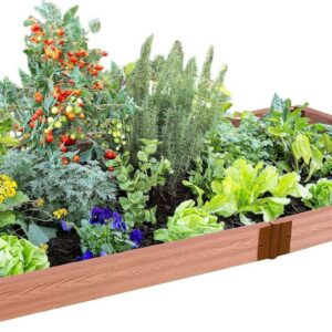 Frame It All Tool-Free Classic Sienna Raised Garden Bed 4' x 8' x 5.5" - 2" profile