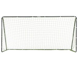 Franklin Sports Competition Soccer Goal - Steel Backyard Goal - 12' x 6' Official Size - Black