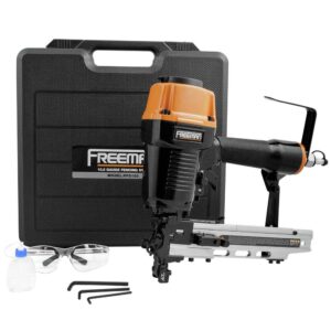 Freeman PFS105 Pneumatic 10.5-Gauge Fencing Staple Gun, 1-9/16" with Case