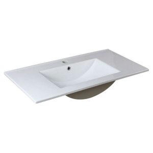 Fresca Allier 36" White Integrated Sink / Countertop