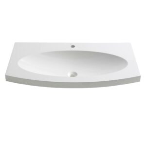 Fresca Energia 36" White Integrated Sink / Countertop