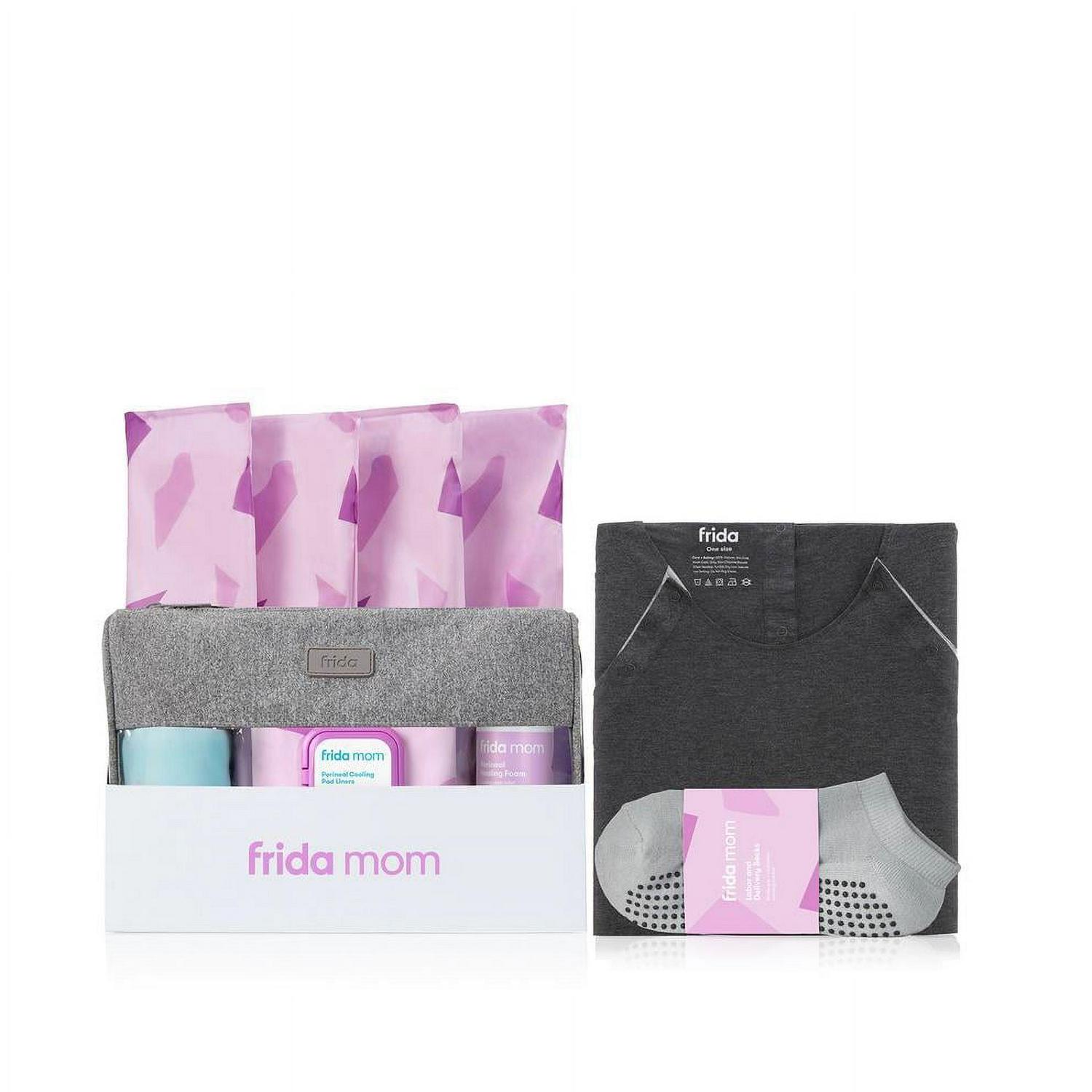 Frida Mom Labor, Delivery, and Postpartum Care Recovery Kit with Peri Bottle and Disposable Underwear for Women, 7 Count Gift Set - Image 2