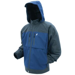 Frogg Toggs Anura HD Waterproof Rain Jacket, Dust Blue/Carbon, Size Small