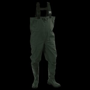 Frogg Toggs Men's Cascades 2-Ply Bootfoot Poly/Rubber Felt Chest Wader | Green | Size 07