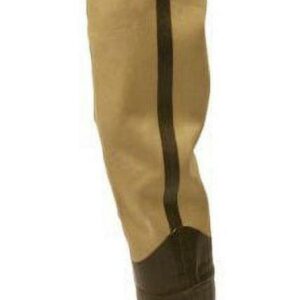 Frogg Toggs Bull Frogg 3-Ply Canvas Hip Boot with Lug Sole | Khaki | Size 10