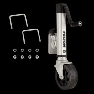 Fulton 1413040134 1,600 Pound Bolt/Weld On F2 Trailer Tongue Jack, Wide Track