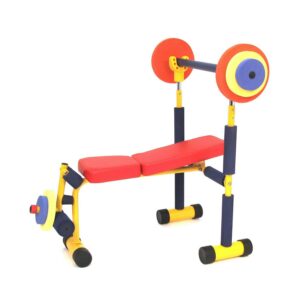 Fun & Fitness For Kids Children's Exercise And Weight Lift Bench Set
