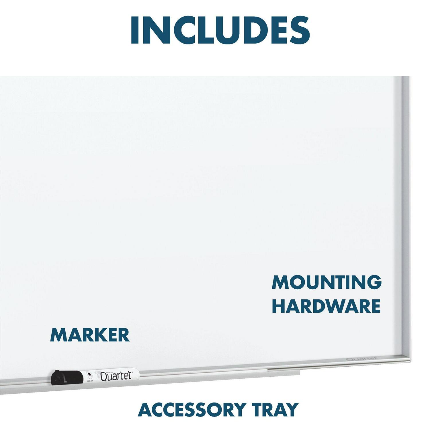 Quartet Fusion Nano-Clean Magnetic Whiteboard 48 x 36 4 x 3 Silver Aluminum - Image 7