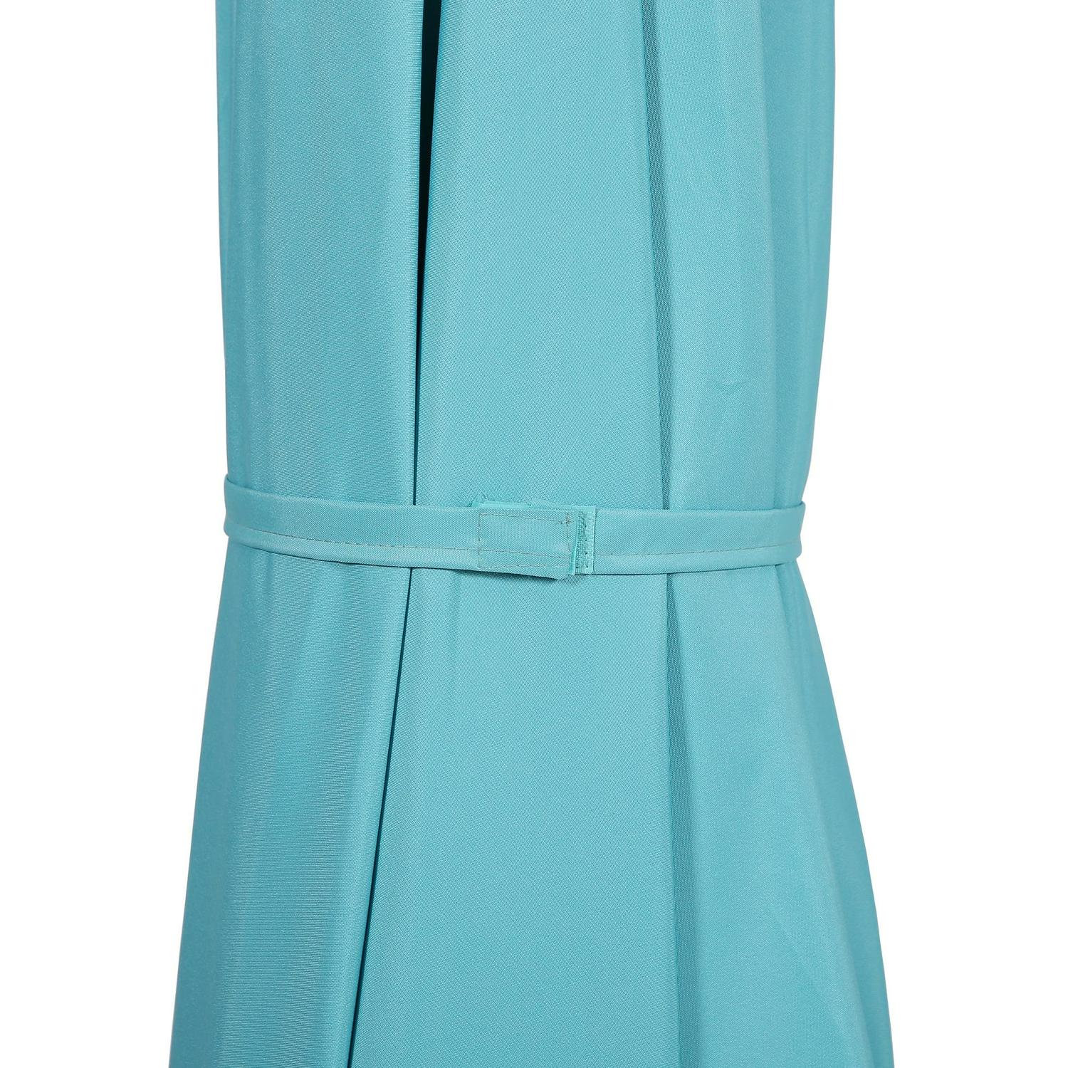 GARDEN 10 Ft Offset Cantilever Umbrellas for Patio Outdoor Shade, Turquoise - Image 5